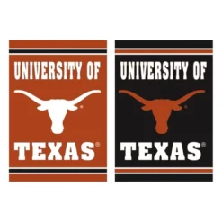 Evergreen Embossed Suede Flag, House Size, University Of Texas
