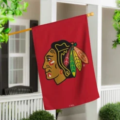 Evergreen NHL Chicago Blackhawks Applique House Flag 28 X 44 Inches Outdoor Decor For Homes And Gardens -Optimal Home Decoration GUEST 32e8ea22 8c1b 4981 bfe1 981acb48488a