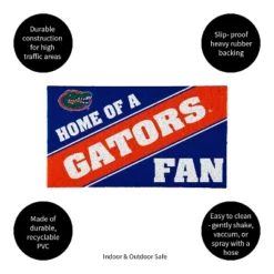 Evergreen University Of Florida Looped PVC Trapper Indoor Outdoor Doormat 1'4"x2'4" Multicolored -Optimal Home Decoration GUEST 34b10ecd 14ec 49e2 89f5 92ddde962300