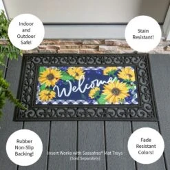Evergreen Sunflower Welcome Sassafras Indoor Outdoor Switch Doormat 1'10"x10" Multicolored 6 Evergreen Sunflower Welcome Sassafras Indoor Outdoor Switch Doormat 1'10"x10" Multicolored -Optimal Home Decoration GUEST 35279144 d7fc 4e7b aa5c ed4b59edc088