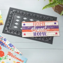 Evergreen Farmhouse Home Sweet Home Sassafras Indoor Outdoor Switch Doormat 1'10"x10" Multicolored -Optimal Home Decoration GUEST 37ec35aa 6d64 4089 b95a cb3fed61ea3b