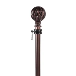 Evergreen Diamond Cut Ball Interchangeable Finial, Bronze- 4x2.25x2.25 In Durable Hardware For Flags