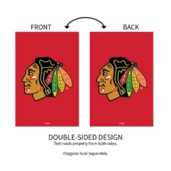 Evergreen NHL Chicago Blackhawks Applique House Flag 28 X 44 Inches Outdoor Decor For Homes And Gardens -Optimal Home Decoration GUEST 3941a107 6731 4e29 ac27 d1c49393cf00