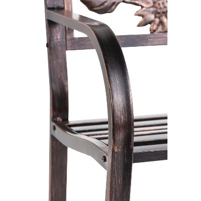 Evergreen Sunflower Bench 4 Evergreen Sunflower Bench - Image 4