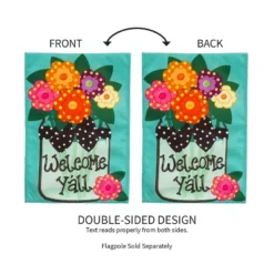 Evergreen Welcome Y'all Polka Dot Flowers Burlap House Flag- 28 X 44 Inches Outdoor Decor For Homes And Gardens 7 Evergreen Welcome Y'all Polka Dot Flowers Burlap House Flag- 28 X 44 Inches Outdoor Decor For Homes And Gardens -Optimal Home Decoration GUEST 3bada262 c28d 4be4 af42 4a714369f6ff