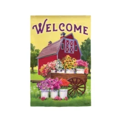 Evergreen Flower Farm Spring Welcome Flag Combo Kit