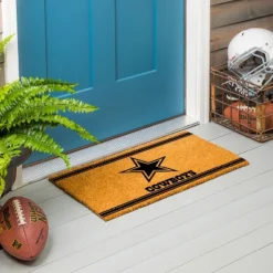 Evergreen Dallas Cowboys Logo Turf Mat, Brown- 28 X 16 Inches Indoor Outdoor Doormat -Optimal Home Decoration GUEST 3c6243d1 b421 4c9a bcac dc1980994861