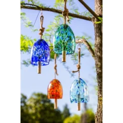 Evergreen Art Glass Speckle Turquoise Bell Chime -Optimal Home Decoration GUEST 3f1e5928 3914 4924 ab47 ff8efca0d4bf