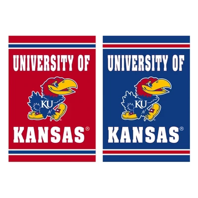 Evergreen Embossed Suede Flag, GDN Size, University Of Kansas 1 Evergreen Embossed Suede Flag, GDN Size, University Of Kansas