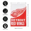 Evergreen Flag, DS New Burlap, Garden, Detroit Red Wings