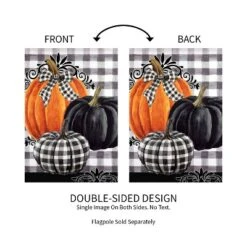 Evergreen Pumpkin Check Garden Suede Flag 12.5 X 18 Inches Indoor Outdoor Decor 6 Evergreen Pumpkin Check Garden Suede Flag 12.5 X 18 Inches Indoor Outdoor Decor -Optimal Home Decoration GUEST 42d11922 bc6d 4453 aea2 4a522c76d415
