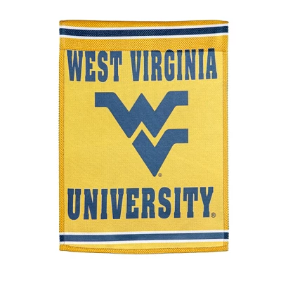 Evergreen Embossed Suede Flag, House Size, West Virginia University 2 Evergreen Embossed Suede Flag, House Size, West Virginia University - Image 2