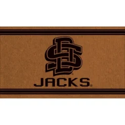 Evergreen South Dakota State University Logo Turf Mat, Brown- 28 X 16 Inches Indoor Outdoor Doormat