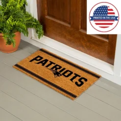 Evergreen New England Patriots Logo Turf Mat, Brown- 28 X 16 Inches Indoor Outdoor Doormat -Optimal Home Decoration GUEST 45a4cf2d 5cab 49ea ba78 93216d47b996