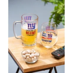 Evergreen New York Giants, Stemless 17OZ Wine & Beer 16 OZ Gift Set -Optimal Home Decoration GUEST 45b92529 3765 4c5c b9a2 6b9edef2cf35