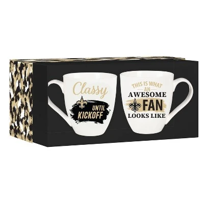 Evergreen New Orleans Saints, Ceramic Cup O'Java 17oz Gift Set 3 Evergreen New Orleans Saints, Ceramic Cup O'Java 17oz Gift Set - Image 3
