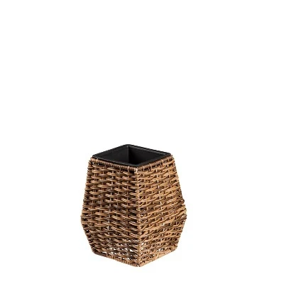 Evergreen High Resin Wicker Planter Set Of 3 5 Evergreen High Resin Wicker Planter Set Of 3 - Image 5