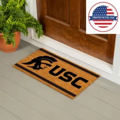 Evergreen University Of Southern California Logo Turf Mat, Brown- 28 X 16 Inches Indoor Outdoor Doormat -Optimal Home Decoration GUEST 499f510a f173 4229 b4b8 02cbad7b1624