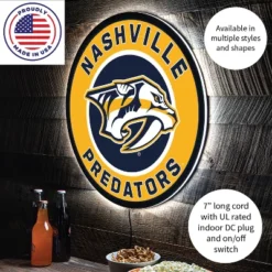 Evergreen Ultra-Thin Edgelight LED Wall Decor, Round, Nashville Predators- 23 X 23 Inches Made In USA 8 Evergreen Ultra-Thin Edgelight LED Wall Decor, Round, Nashville Predators- 23 X 23 Inches Made In USA -Optimal Home Decoration GUEST 4bf5437a 0374 4b81 a94c 704a300e1116