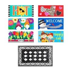 Evergreen 4-Season Sassafras Mats, Set Of 6, Whimsical -Optimal Home Decoration GUEST 4d21ea09 8150 4275 ae6e 8eb8279c7fbe