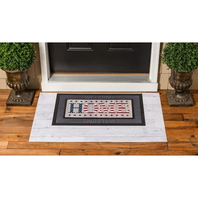 Evergreen Stacked Home Sassafras Indoor Outdoor Switch Doormat 1'10"x10" Multicolored 1 Evergreen Stacked Home Sassafras Indoor Outdoor Switch Doormat 1'10"x10" Multicolored