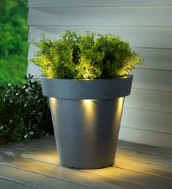 Evergreen Outdoor Fiberglass Planter With Solar Lights, Dark Grey 15x15x16 In 11 Evergreen Outdoor Fiberglass Planter With Solar Lights, Dark Grey 15x15x16 In -Optimal Home Decoration GUEST 4e3c65b6 196b 4446 bf6c 1f58f4ff3708