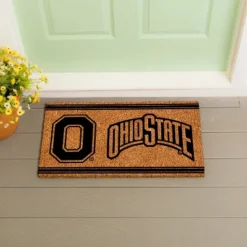 Evergreen Ohio State University Logo Turf Mat, Brown- 28 X 16 Inches Indoor Outdoor Doormat -Optimal Home Decoration GUEST 4e900047 513e 4fa6 916d 370598da8be5