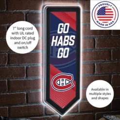 Evergreen Ultra-Thin Glazelight LED Wall Decor, Pennant, Montreal Canadiens- 9 X 23 Inches Made In USA -Optimal Home Decoration GUEST 4f173832 8ff5 462b a111 053cc3c7c2c6