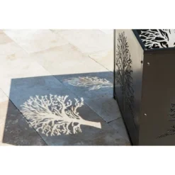 Evergreen Square Tree Of Life Fire Pit- 24 X 25.75 X 24 Inches Outdoor Safe And Weather Resistant With Drainage Hole And Poker -Optimal Home Decoration GUEST 4f7552bd 6cbf 4698 a82b b7f61866f71c