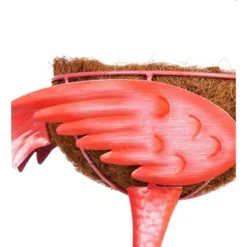 Evergreen 39"H Metal Winter Flamingo Planter W/Santa Hat -Optimal Home Decoration GUEST 5019da10 e129 48b7 9eae 65a2f26b1db8