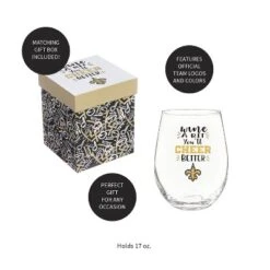 Evergreen New Orleans Saints, 17oz Boxed Stemless Wine -Optimal Home Decoration GUEST 50521e1e eb54 4bfb 8041 b77b18217ec4