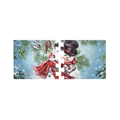 Evergreen Snowman Snuggles Sassafras Switch Puzzle Mat 11.5 X 10 Inches Indoor And Outdoor Decor 3 Evergreen Snowman Snuggles Sassafras Switch Puzzle Mat 11.5 X 10 Inches Indoor And Outdoor Decor - Image 3