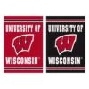Evergreen Embossed Suede Flag, GDN Size, University Of Wisconsin-Madison