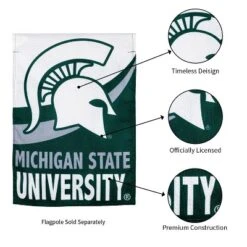 Evergreen Flag, DS New Burlap, Garden, Michigan State University -Optimal Home Decoration GUEST 5258e9c1 cc1c 4937 b4d8 c7608ab4a29f