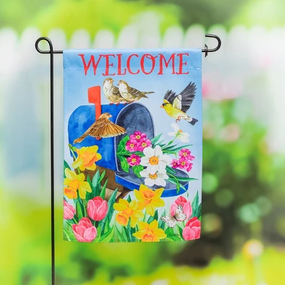 Evergreen Mailbox Bouquet Garden Suede Flag 12.5 X 18 Inches Indoor Outdoor Decor 2 Evergreen Mailbox Bouquet Garden Suede Flag 12.5 X 18 Inches Indoor Outdoor Decor - Image 2