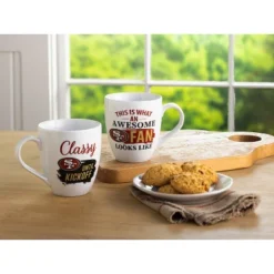 Evergreen San Francisco 49ers, Ceramic Cup O'Java 17oz Gift Set -Optimal Home Decoration GUEST 54c2479b ee04 4b4e a3ba ca4215e000ac