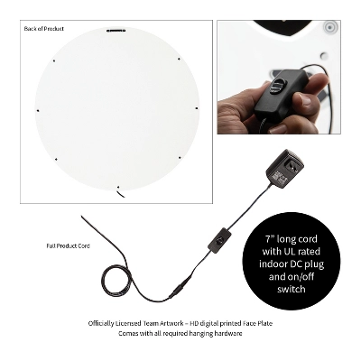 Evergreen Ultra-Thin Edgelight LED Wall Decor, Round, Nashville Predators- 23 X 23 Inches Made In USA 2 Evergreen Ultra-Thin Edgelight LED Wall Decor, Round, Nashville Predators- 23 X 23 Inches Made In USA - Image 2