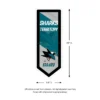 Evergreen Ultra-Thin Glazelight LED Wall Decor, Pennant, San Jose Sharks- 9 X 23 Inches Made In USA
