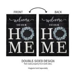 Evergreen Eucalyptus Welcome Garden Burlap Flag 12.5 X 18 Inches Indoor Outdoor Decor 8 Evergreen Eucalyptus Welcome Garden Burlap Flag 12.5 X 18 Inches Indoor Outdoor Decor -Optimal Home Decoration GUEST 568903f4 d110 4880 ba39 9a95201285dd