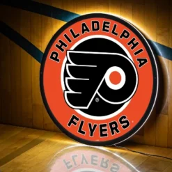 Evergreen Ultra-Thin Edgelight LED Wall Decor, Round, Philadelphia Flyers- 23 X 23 Inches Made In USA -Optimal Home Decoration GUEST 5a8cb6ba f389 4f16 8c77 ba0981953a28