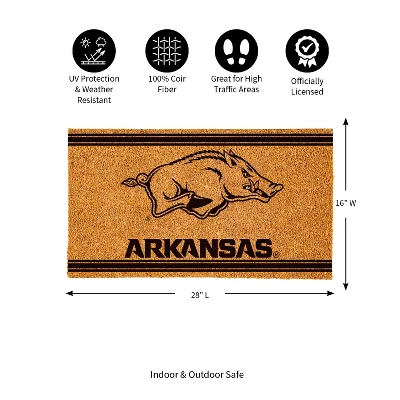 Evergreen University Of Arkansas Logo Turf Mat, Brown- 28 X 16 Inches Indoor Outdoor Doormat 2 Evergreen University Of Arkansas Logo Turf Mat, Brown- 28 X 16 Inches Indoor Outdoor Doormat - Image 2