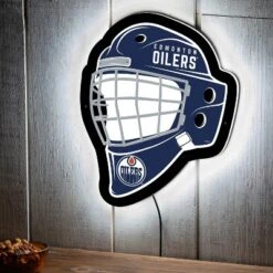 Evergreen Ultra-Thin Edgelight LED Wall Decor, Helmet, Edmonton Oilers- 15.6 X 19 Inches Made In USA -Optimal Home Decoration GUEST 5c3ddccd f1b3 4422 bba8 62db66be3429