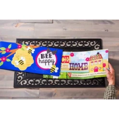 Evergreen Indoor Outdoor Doormat Bundle Set Of 5 - Frame And 4 Welcome Seasonal Inserts Halloween Christmas Thanksgiving Bless This Home -Optimal Home Decoration GUEST 5c47f46b af86 4168 9eda 699f12b6671f