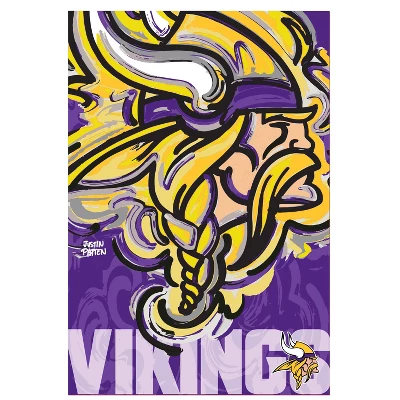 Evergreen NFL Minnesota Vikings Garden Suede Flag 12.5 X 18 Inches Indoor Outdoor Decor 1 Evergreen NFL Minnesota Vikings Garden Suede Flag 12.5 X 18 Inches Indoor Outdoor Decor