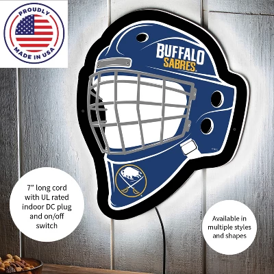 Evergreen Ultra-Thin Edgelight LED Wall Decor, Helmet, Buffalo Sabres- 15.6 X 19 Inches Made In USA 4 Evergreen Ultra-Thin Edgelight LED Wall Decor, Helmet, Buffalo Sabres- 15.6 X 19 Inches Made In USA - Image 4