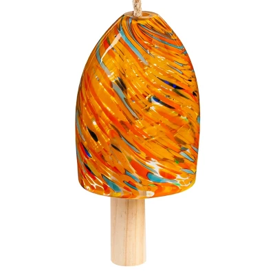 Evergreen 8"H Yellow Swirl Chime 2 Evergreen 8"H Yellow Swirl Chime - Image 2