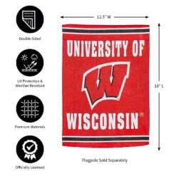 Evergreen Embossed Suede Flag, GDN Size, University Of Wisconsin-Madison -Optimal Home Decoration GUEST 618ad911 5a3a 4363 b52e c76680abd43d