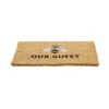 Evergreen Bee Our Guest Woven Back Indoor Outdoor Natural Coir Doormat 1'6"x2'6" Multicolored
