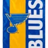 Evergreen NHL St Louis Blues Embroidered Logo Applique Garden Flag, 12.5 X 18 Inches Indoor Outdoor Double Sided Decor For Hockey Fans