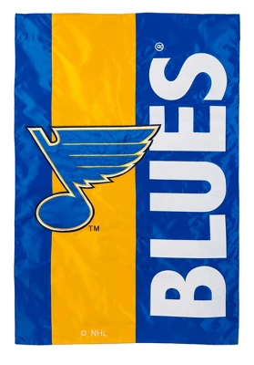 Evergreen NHL St Louis Blues Embroidered Logo Applique Garden Flag, 12.5 X 18 Inches Indoor Outdoor Double Sided Decor For Hockey Fans 1 Evergreen NHL St Louis Blues Embroidered Logo Applique Garden Flag, 12.5 X 18 Inches Indoor Outdoor Double Sided Decor For Hockey Fans